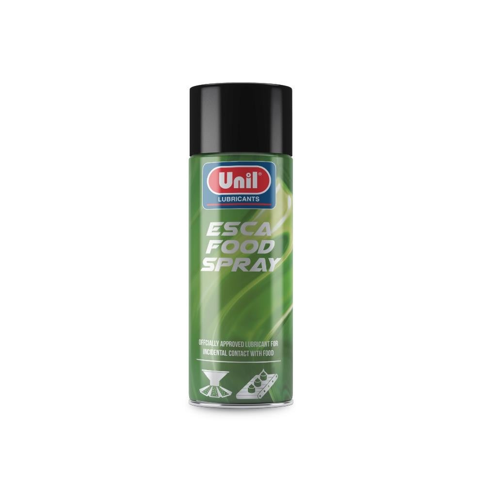 ESCA Food Spray - Smeert mechanische onderdelen dankzij het goede penetratievermogen. ESCA FOOD SPRAY laat een ietwat vettige film achter die bescherming biedt tegen oxidatie.